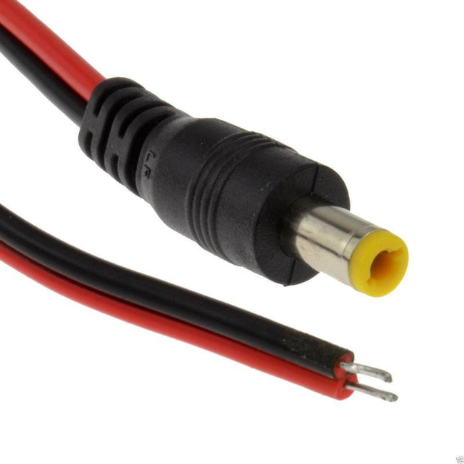 Male Pigtail Power Supply CCTV 30cm