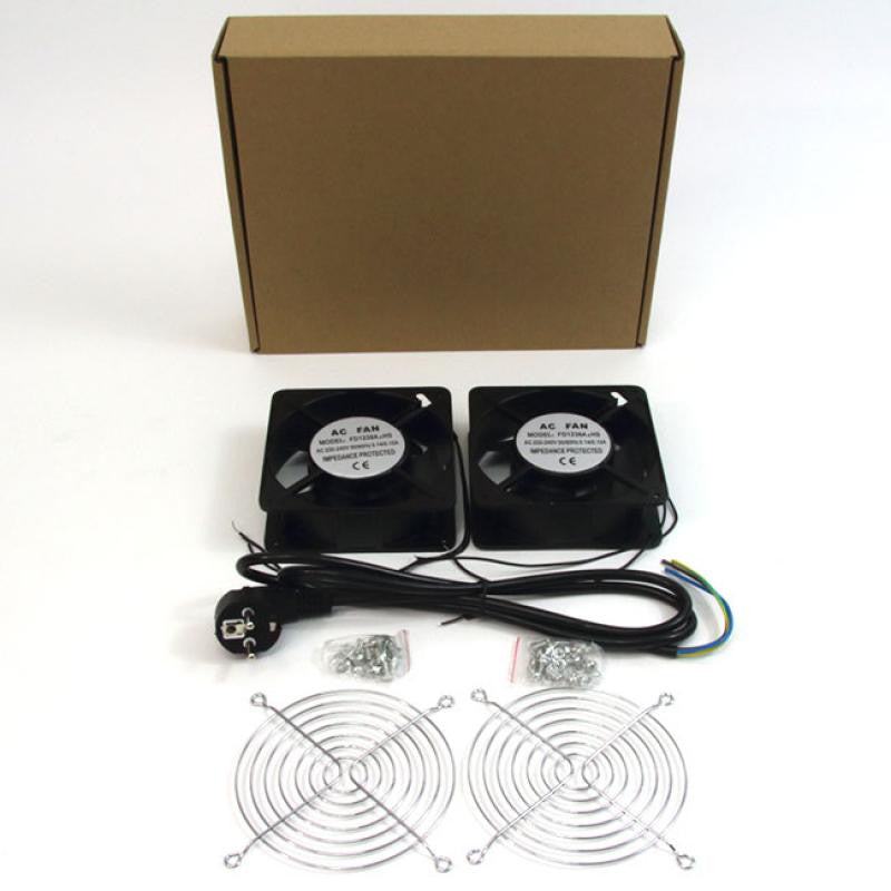 Kit de 2 Ventiladores 12cm Para Armario Rack
