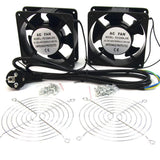 Kit de 2 Ventiladores 12cm Para Armario Rack