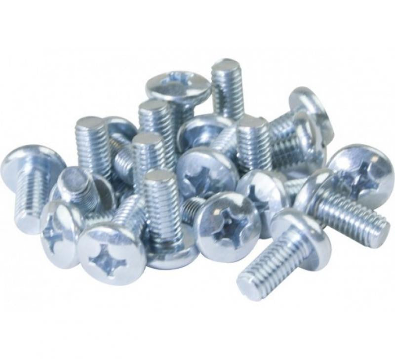 Kit de 50 parafusos de cremalheira métricos de 15 cm