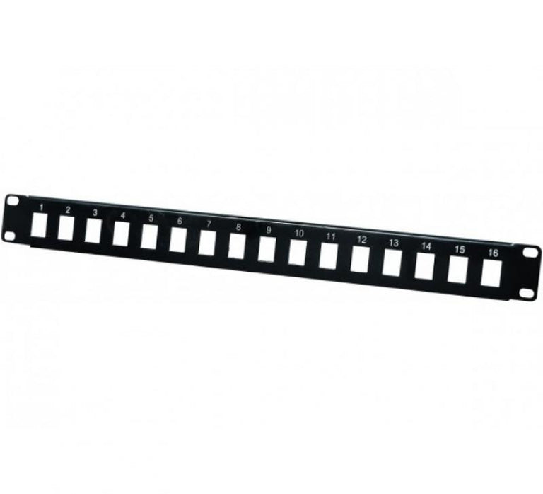 19" Configurable Patch Panel 16 Connections