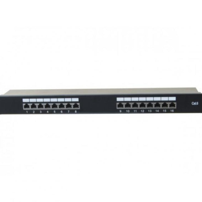 Patch Pannel Para Rack de 19" con 16 Tomas STP Cat 6