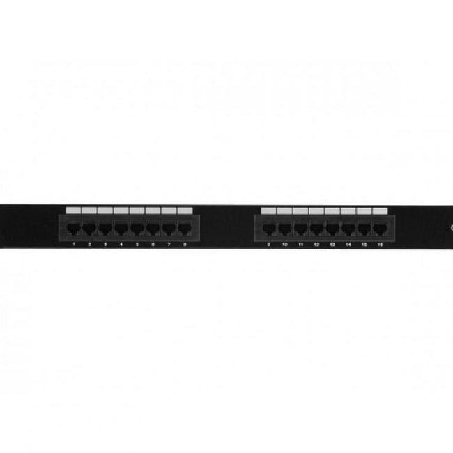 Patch Pannel Para Rack de 19" con 16 Tomas UTP Cat 6