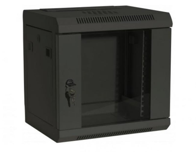 Kit Armario Rack 10" Mural 6U de 28cm de Fondo