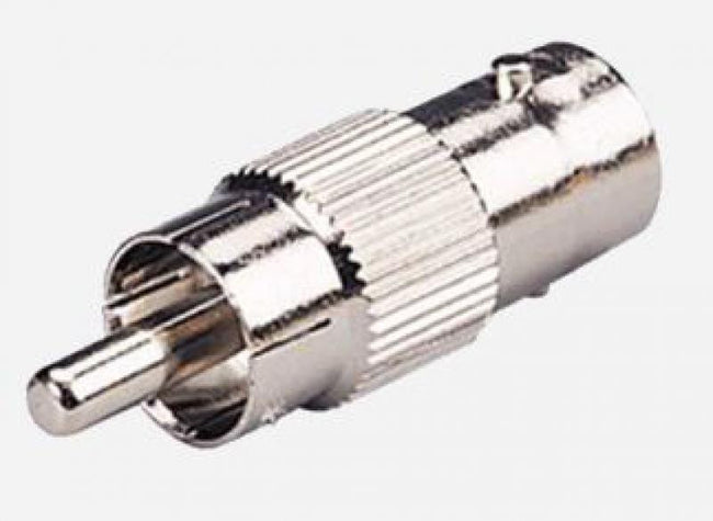 Conector BNC Hembra a RCA Macho