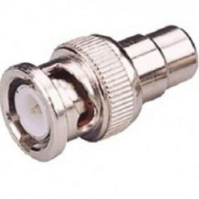 Conector BNC Macho a RCA Hembra.