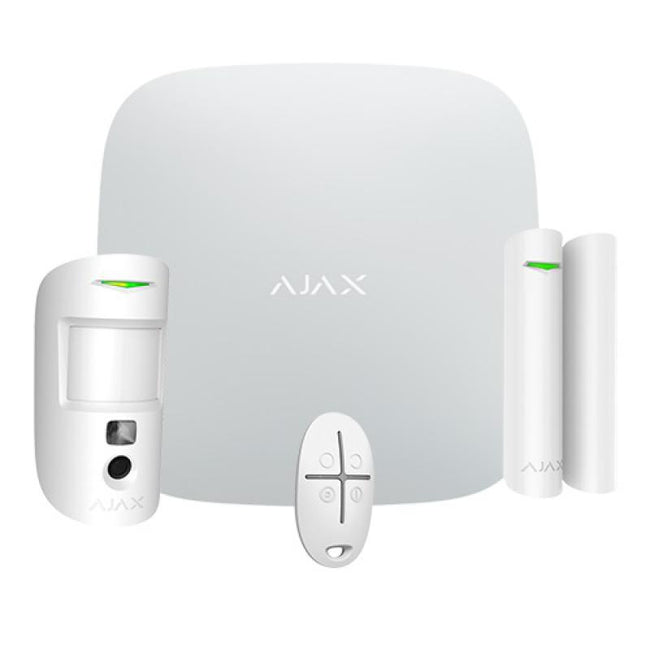 Ajax StarterKit Cam White Alarm Kit with Photo Verification