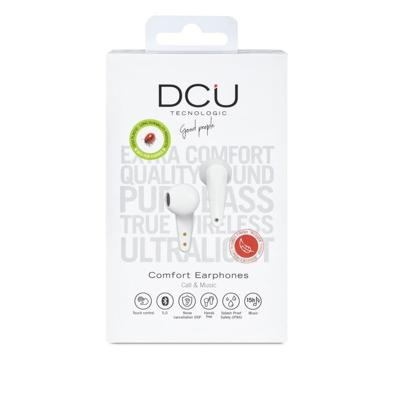 DCU Earbuds White Bluetooth Headphones