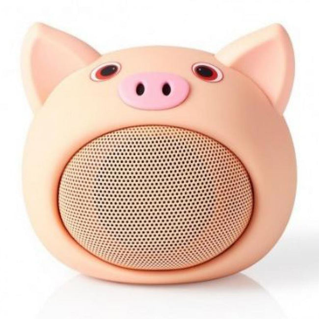 Altavoz Bluetooth Cerdito | Hasta 3 Horas | Diseño Portátil 9 W | Mono Micrófono Incorporado | Enlazable V