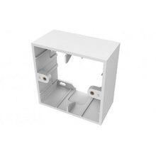 White Surface Box Two Bays 86 x 45 mm Connection Boxes