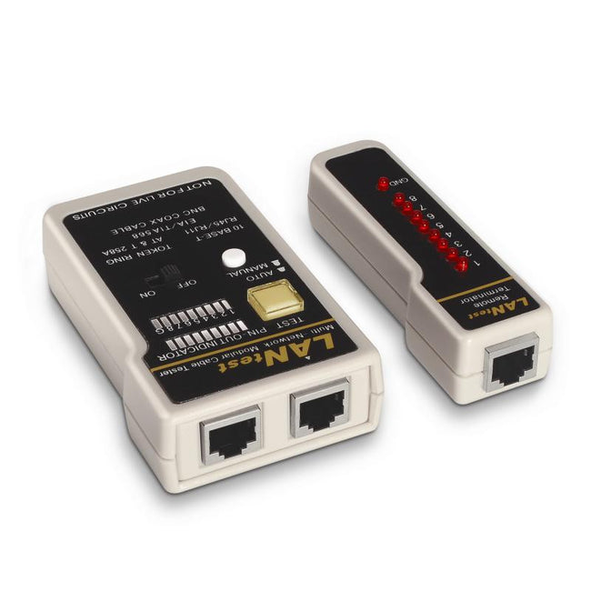Testador de cabos coaxiais e RJ11/RJ12/RJ45