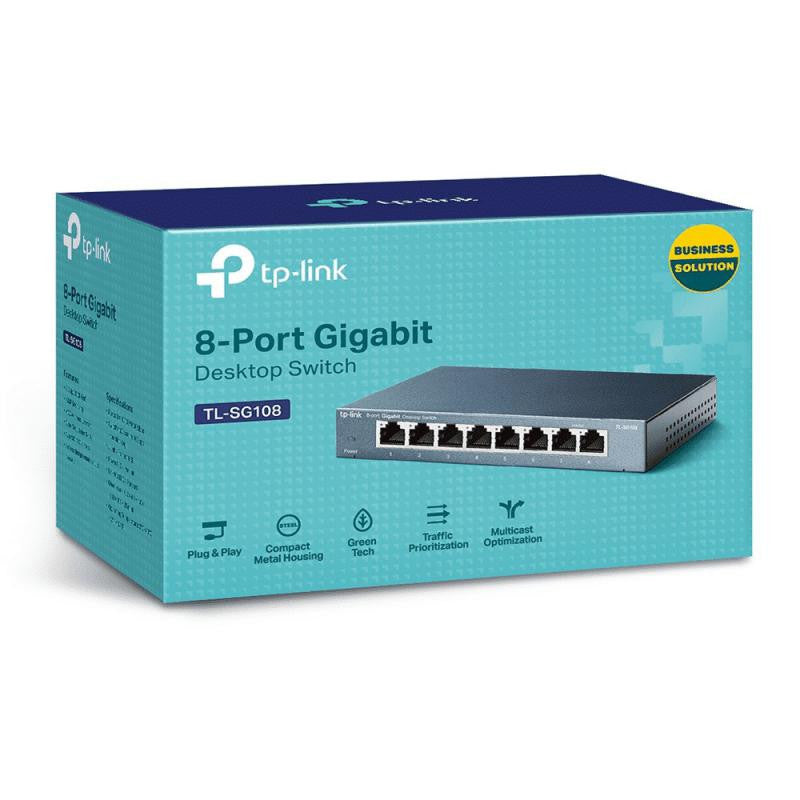 Switch Gigabit de Escritorio Red con 8 Puertos