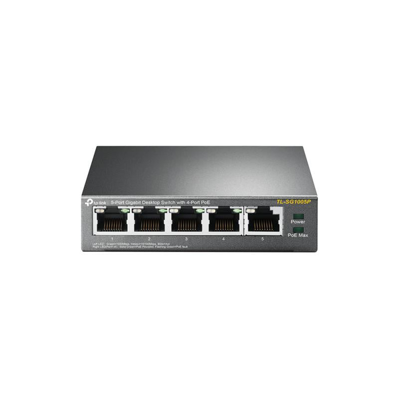Switch de Sobremesa 5 Puertos Gigabit con 4 PoE