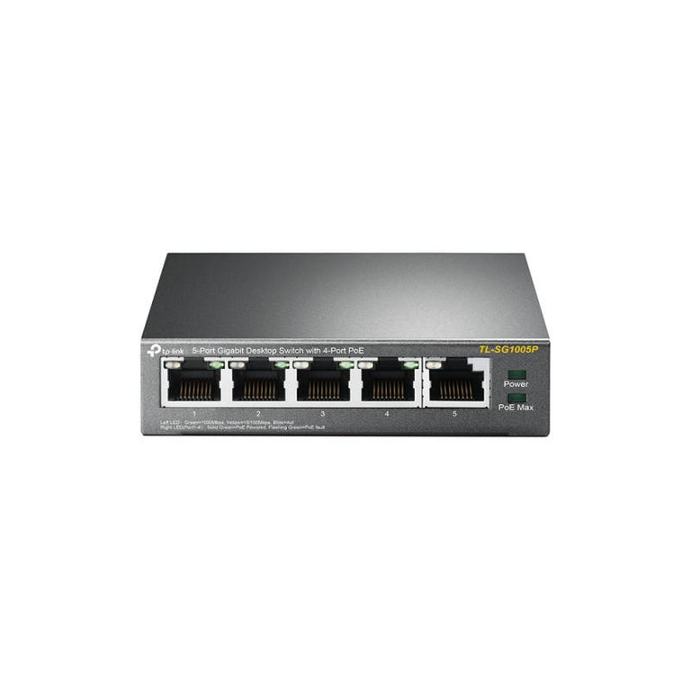Switch Gigabit PoE TP-Link TL-SG1005P de 5 Puertos con 4 PoE