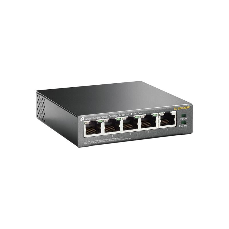 Switch de Sobremesa 5 Puertos Gigabit con 4 PoE