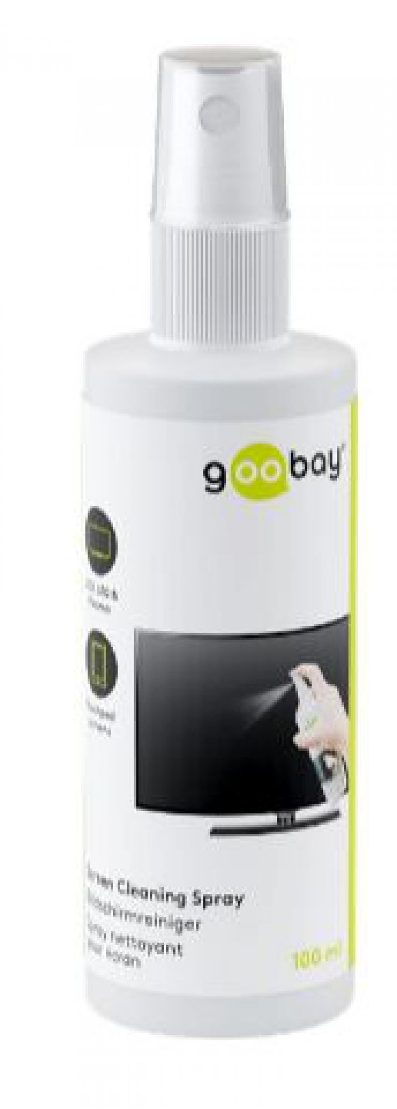 Kit de limpeza de ecrã: spray de 100ml + pano de microfibra