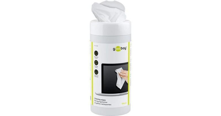 Cleaning Wipes in Dispenser, Box of 100 Pieces