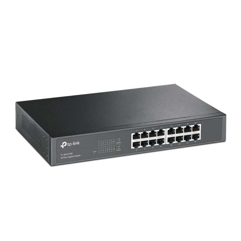 Switch con 16 Puertos Gigabit