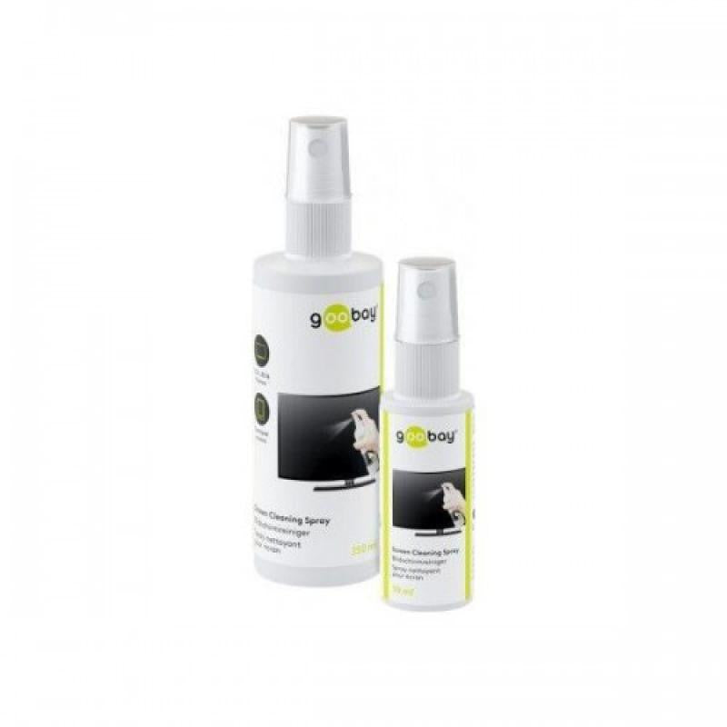 Kit de limpeza de ecrãs 4 em 1: spray de 250 ml + panos de microfibra de 30 ml
