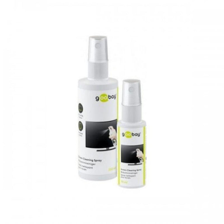 Kit de limpeza de ecrãs 4 em 1: spray de 250 ml + panos de microfibra de 30 ml
