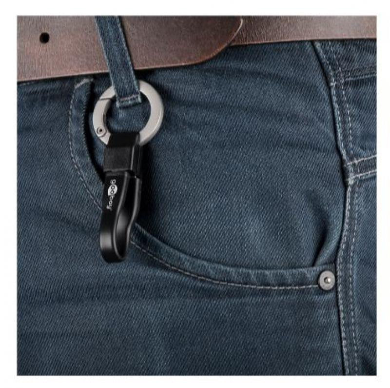 Cabo/porta-chaves micro USB