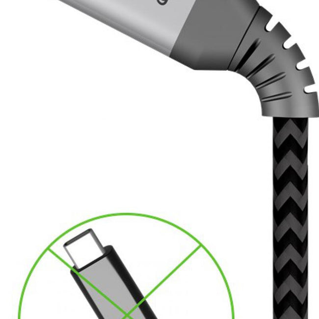 Cable Goobay Lightning a USB Reforzado de Tela de 0,5 m
