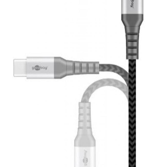 Cable USB-C a USB-C Reforzado de Tela, Carga 60 W (de 0,5 a 2 m)