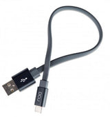 Cable USB Tipo C a Plano Gris 0,20m