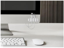 4-Slot Cable Guide, White