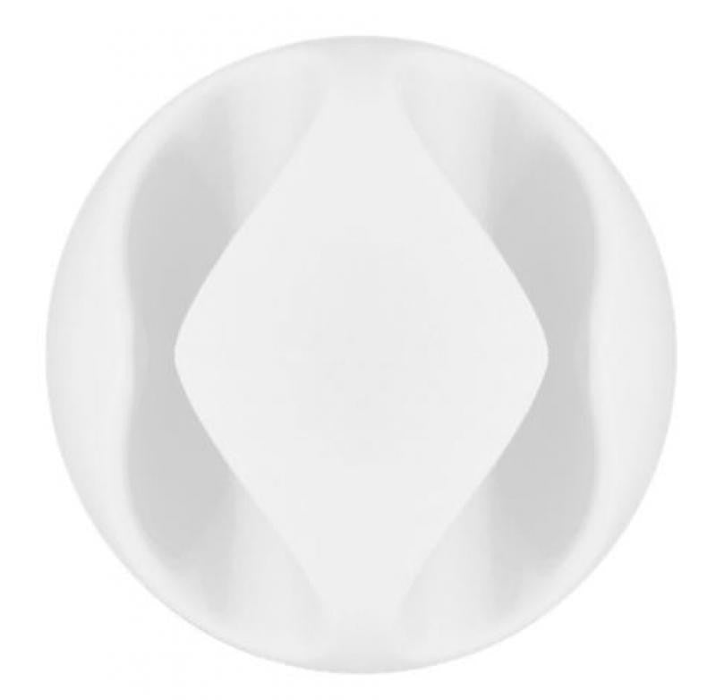 Guia de Cabos com 2 Ranhuras, Branco