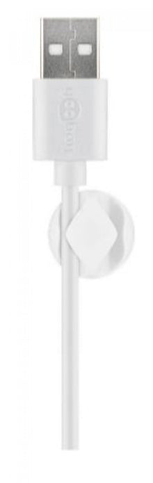 Guia de Cabos com 2 Ranhuras, Branco