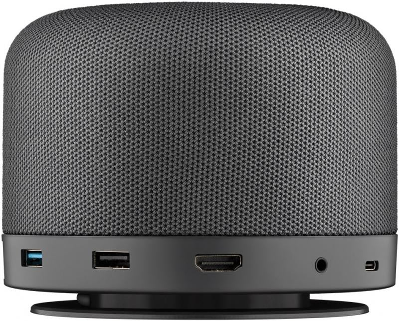 Base multiportas USB-C 12 em 1 com carregamento rápido sem fios, Power Delivery de 100 W e coluna multimédia USB 3.1 Type-C.