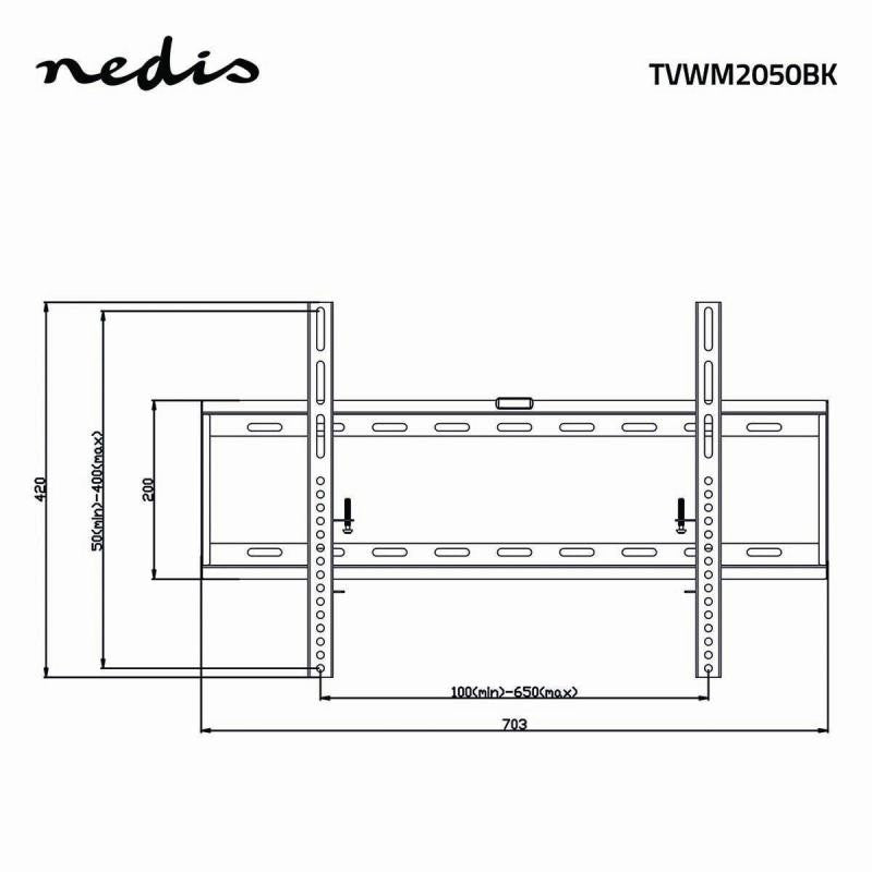 Soporte TV Fijo de Pared 42"-70"