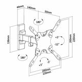 Soporte eco Giratorio, Inclinable y Nivelable 13-42 Soportes