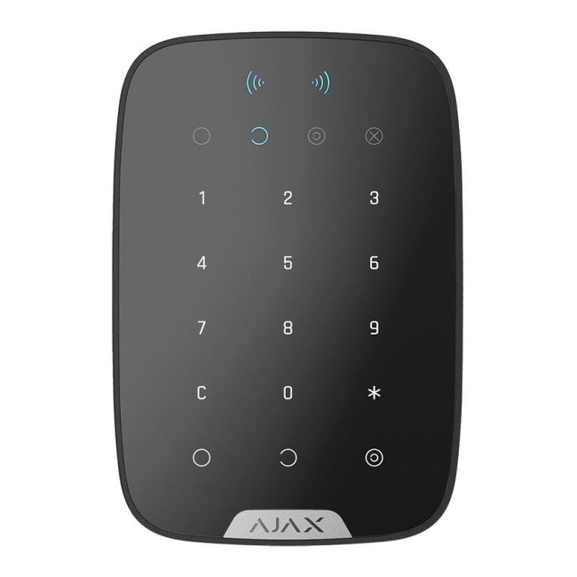 Ajax KeyPad Plus Black Touch Keyboard with Proximity Reader