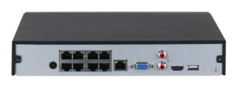 NVR 8ch 144Mbps H265 HDMI 8PoE 1HDD AI