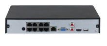 NVR 8ch 144Mbps H265 HDMI 8PoE 1HDD AI