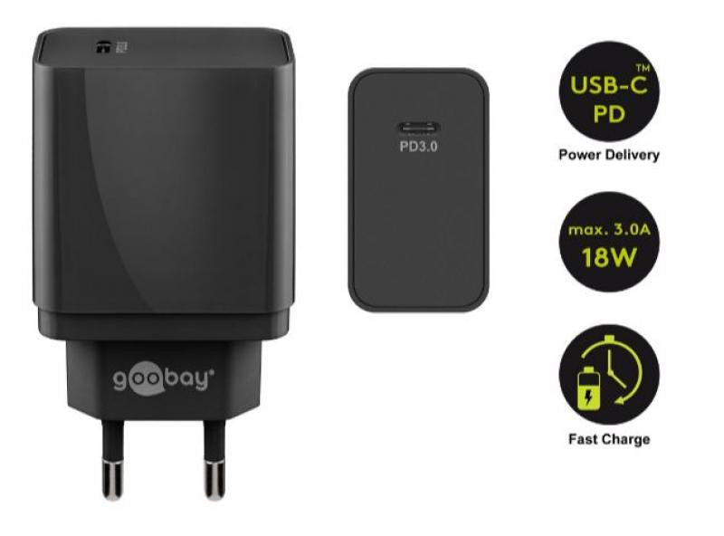 Kit de Carga USB-C PD 18 W Goobay