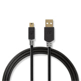 Cable Mini usb 2.0, 2m