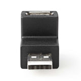 Adaptador Usb Macho-hembra en Codo de 90°