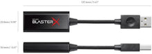 Placa de som portátil 7.1 com amplificador de auscultadores