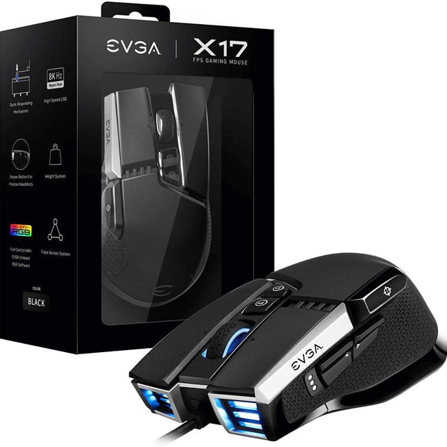 Ratón Gaming Evga X17/ Hasta 16000 DPI