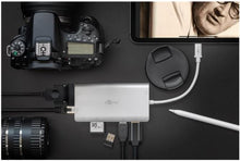 Base USB-C para HDMI + 2x USB 3.0 + CR-C RJ45 VGA 3.1
