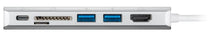 Base USB-C para HDMI + 2x USB 3.0 + CR-C RJ45 VGA 3.1