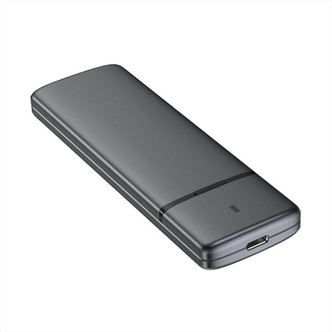 Caixa externa M. 2 (NGFF) para SSD SATA/NVMe com ligação USB 3.1 Gen2, cinzento