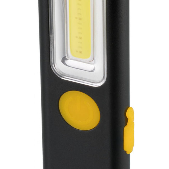 PL 200 A LED Flashlight with Rechargeable Battery for Workshop and Inspection (200 lm, Work Lighting Up to 12 h, COB, US Charging)
