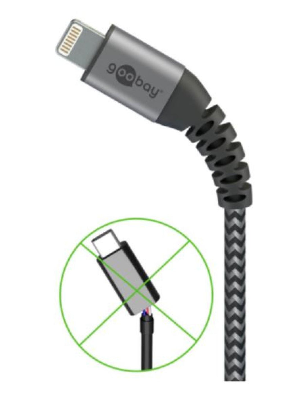 Cabo USB para Lightning reforçado de 2 m para carregamento e sincronização