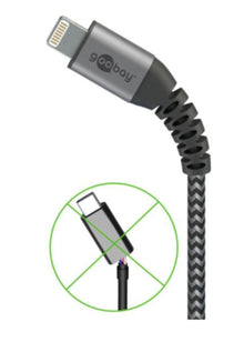 Cabo USB para Lightning reforçado de 2 m para carregamento e sincronização