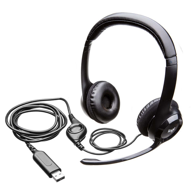 Auscultadores Logitech pretos *Não categorizado