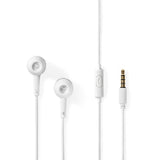 Auriculares intrauditivos  | Cable 1.2m |  Micrófono integrado | Blanco